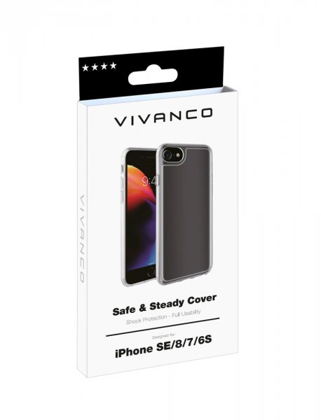 Vivanco iPhone 6/6S/7/8/SE Skal Safe & Steady Transparent