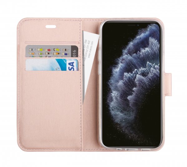 Vivanco iPhone 12 Pro Max Fodral Classic Wallet Roseguld