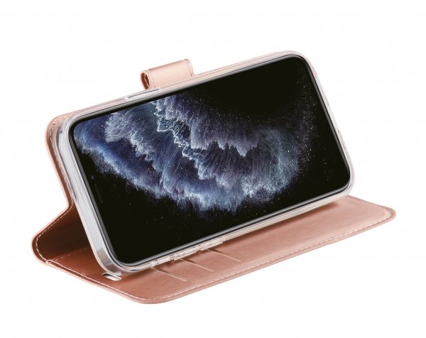 Vivanco iPhone 12 Pro Max Fodral Classic Wallet Roseguld