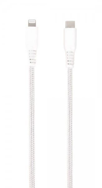 Vivanco Kabel Longlife Braided USB-C/Lightning 0.5m Vit