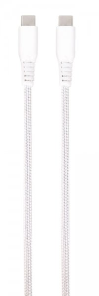 Vivanco Kabel Longlife Braided USB-C/USB-C 0.5m Vit