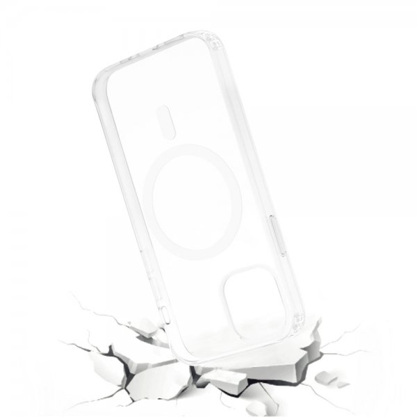 Vivanco iPhone 13 Mini Skal Mag Steady MagSafe Transparent
