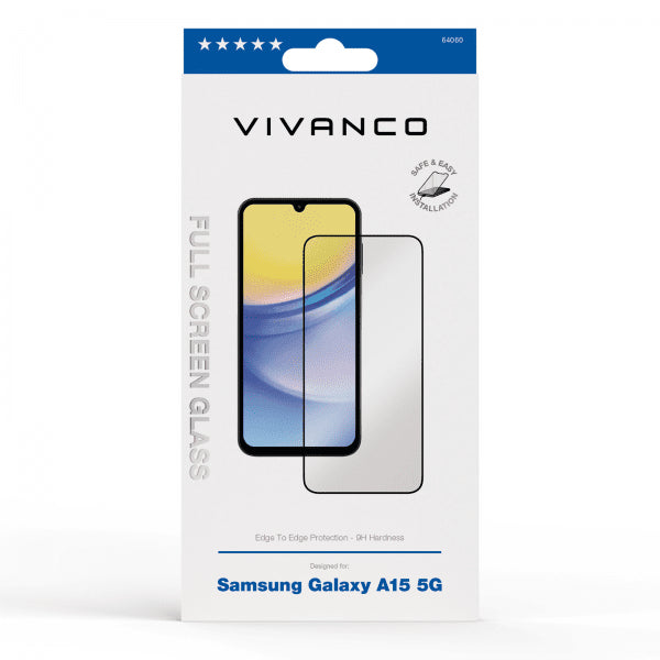 Vivanco Samsung Galaxy A15 Skärmskydd Full Screen
