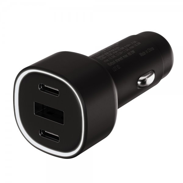 Vivanco Billaddare Super Fast PD 60W USB-A/USB-C Svart