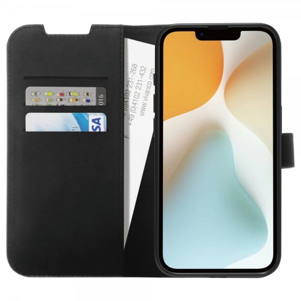 Vivanco iPhone 16e/17e Fodral Classic Wallet Svart