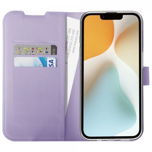 Vivanco iPhone 16e/17e Fodral Classic Wallet Lavendel