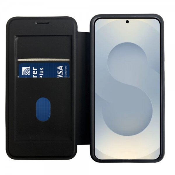 Vivanco Samsung Galaxy S25 Edge Fodral Mag Wallet Svart