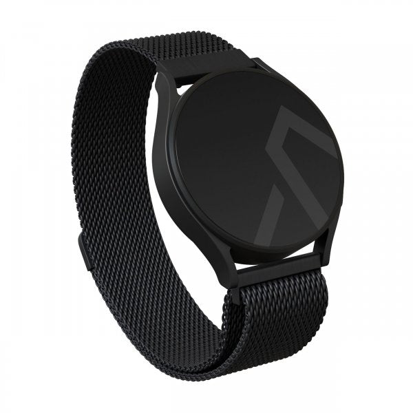 Burga Samsung Galaxy Watch 22mm Armband Metal Mesh Svart