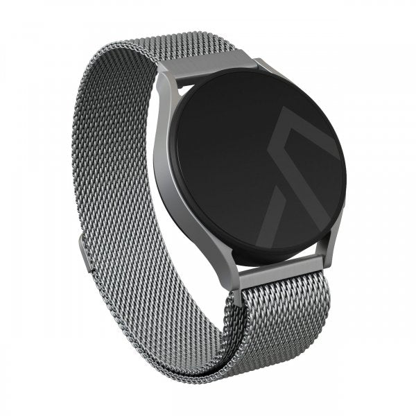 Burga Samsung Galaxy Watch 22mm Armband Metal Mesh Silver