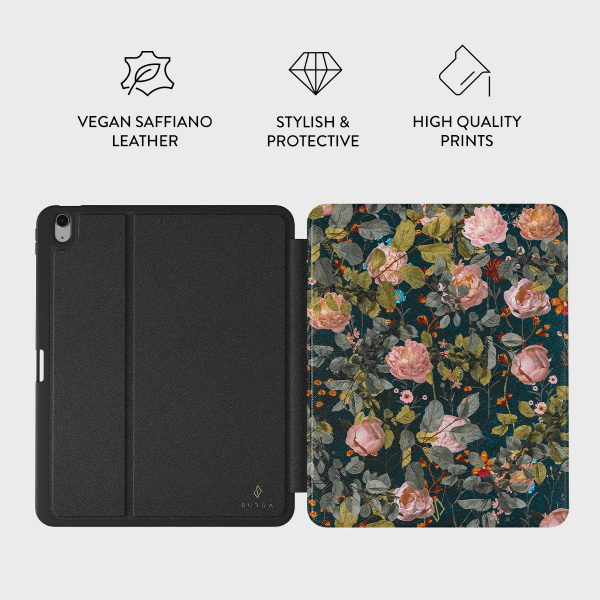Burga iPad Air 11 (M2/M3/M4) Fodral Folio Bloomy Garden