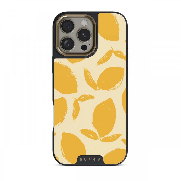 Burga iPhone 14 Skal Elite Dark MagSafe Lemon Tart