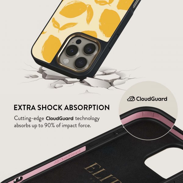 Burga iPhone 14 Skal Elite Dark MagSafe Lemon Tart
