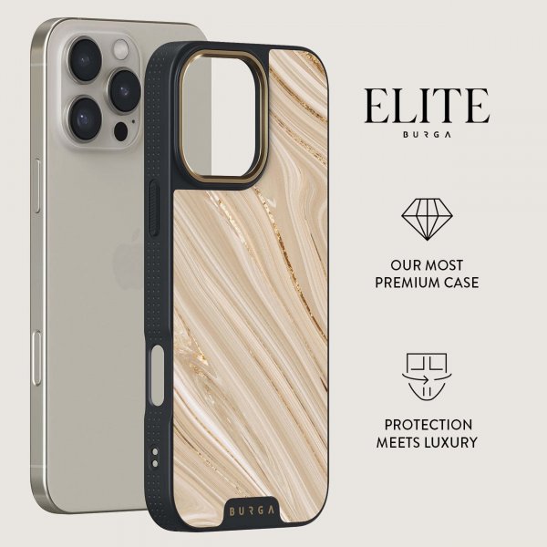 Burga iPhone 16 Skal Elite Dark MagSafe Full Glam