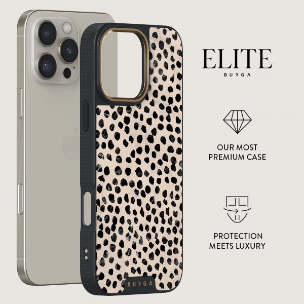 Burga iPhone 16 Pro Max Skal Elite Dark MagSafe Almond Latte