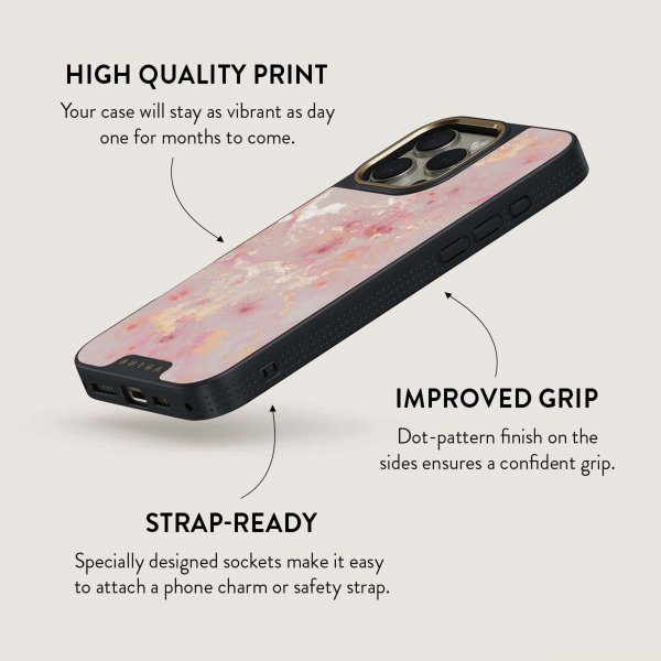 Burga iPhone 15 Plus Skal Elite Dark MagSafe Golden Coral
