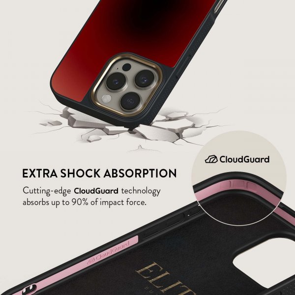 Burga iPhone 15 Pro Max Skal Elite Dark MagSafe No Talking