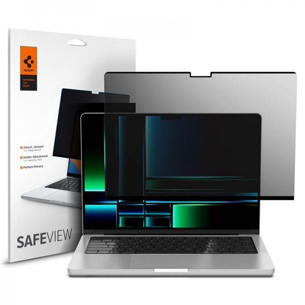 Spigen MacBook Pro 14 M1/M2/M3/M4/M5 Skärmskydd Safe View