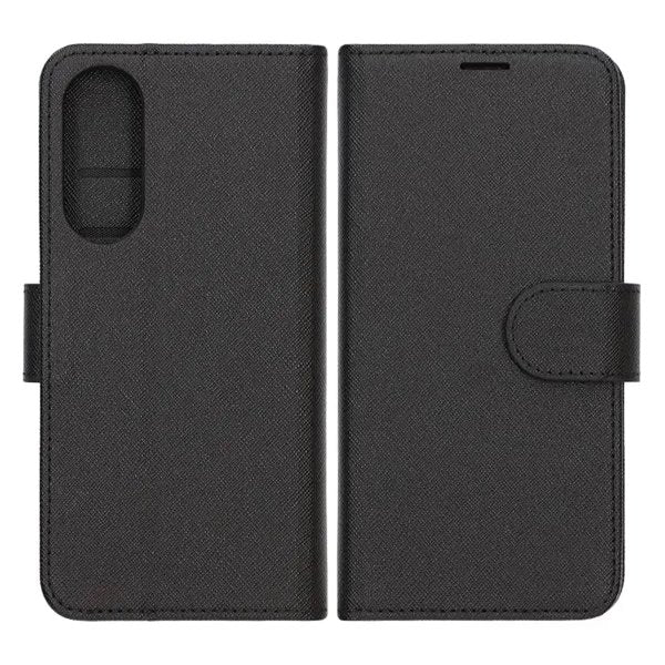 Samsung Galaxy S25 Edge Fodral med Kortfack Stativfunktion Svart