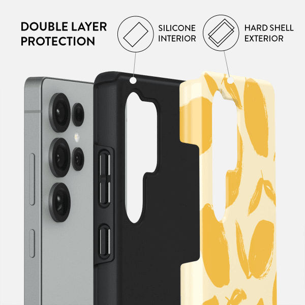 Burga Samsung Galaxy S25 Skal Tough Lemon Tart