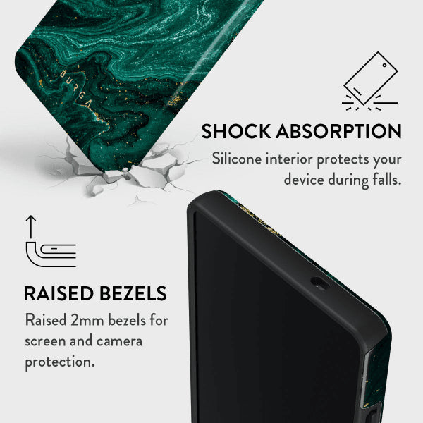 Burga Samsung Galaxy S25 Skal Tough Emerald Pool