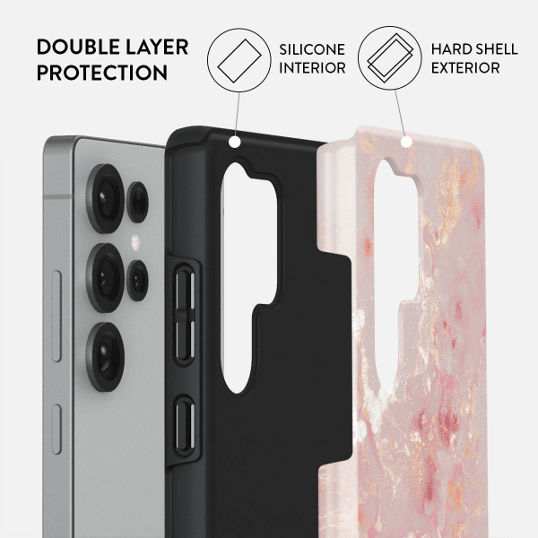 Burga Samsung Galaxy S25 Plus Skal Tough Golden Coral