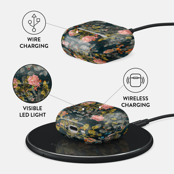 Burga AirPods 4 Skal Design Bloomy Garden