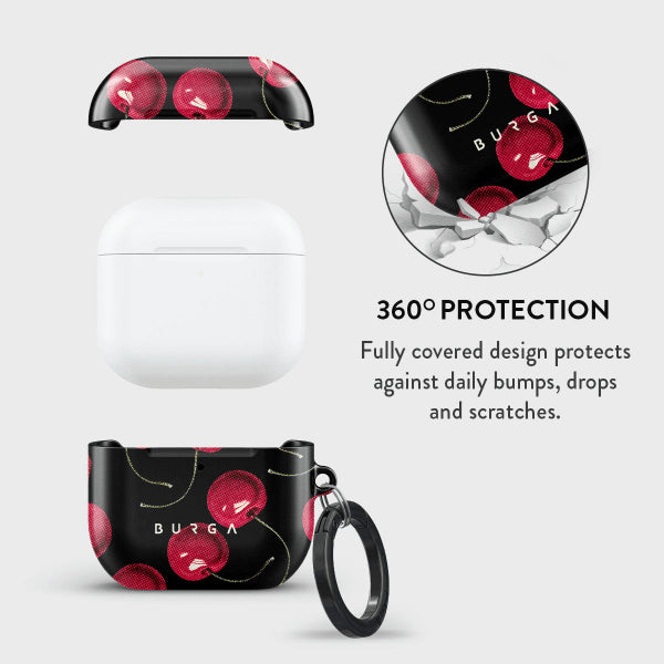 Burga AirPods 4 Skal Design Cherrybomb