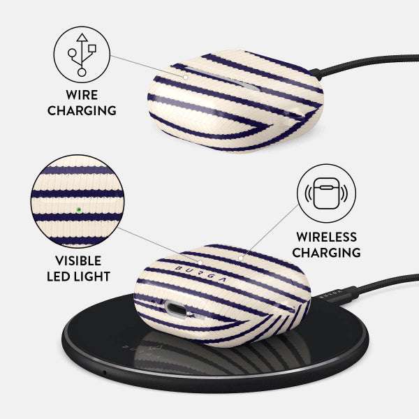 Burga AirPods 4 Skal Design Old Money