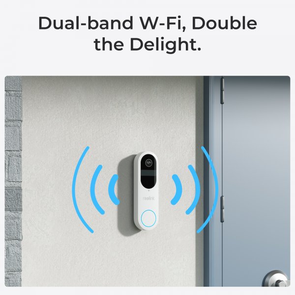 Reolink Video Doorbell Smart Videodörrklocka 2K Wi-Fi Vit