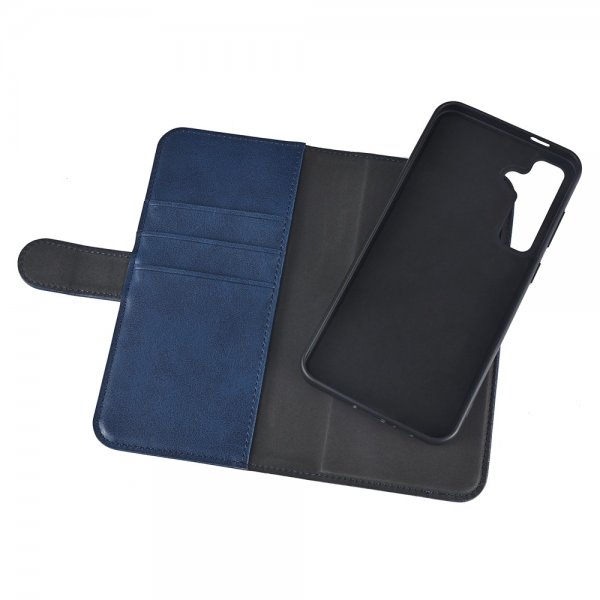 Essentials Samsung Galaxy S24 FE Fodral 2-in-1 Vegan Leather Blå