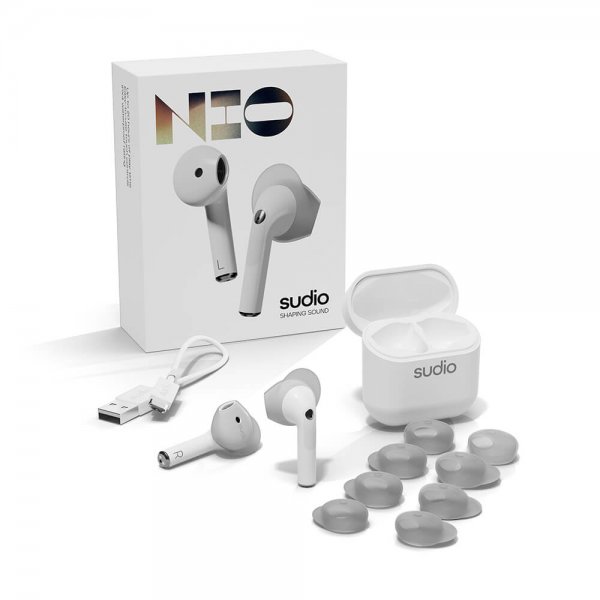 Sudio Hörlurar True Wireless NIO Vit