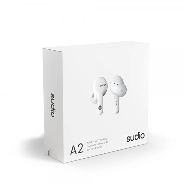 Sudio Hörlurar In-Ear A2 True Wireless ANC Vit
