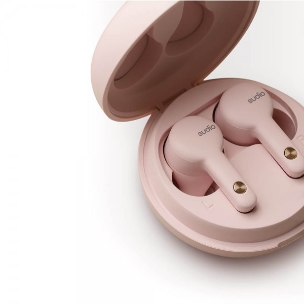 Sudio Hörlurar In-Ear A2 True Wireless ANC Rosa