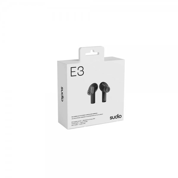 Sudio Hörlurar E3 True Wireless ANC Svart