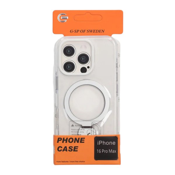 iPhone 16 Pro Max Skal Ringstativ MagSafe Transparent