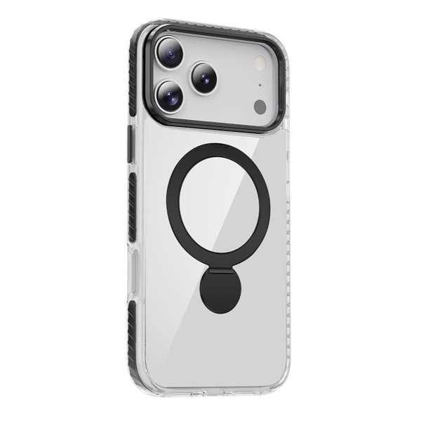 iPhone 17 Pro Max Skal Ringstativ MagSafe Svart