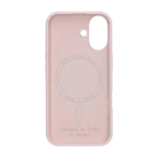Rvelon iPhone 17 Skal Silikon MagSafe Ljusrosa