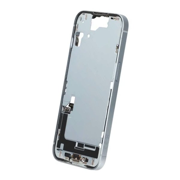 Mittenram med smådelar för iPhone 15 - Blå OEM