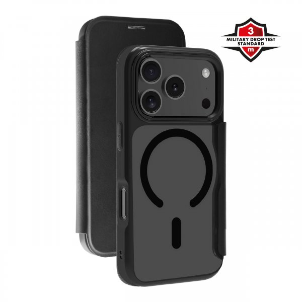 X2O iPhone 17 Pro Fodral Mag Wallet Svart