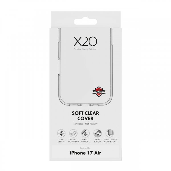 X2O iPhone Air Skal Soft Clear Cover Transparent