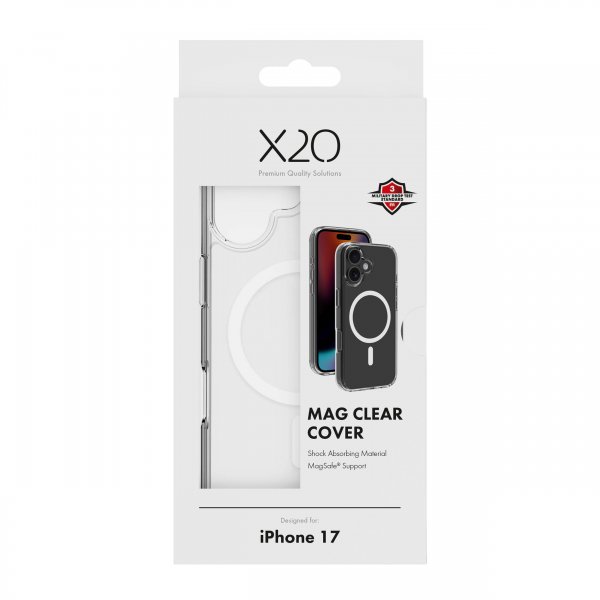 X2O iPhone 17 Skal Mag Clear Transparent