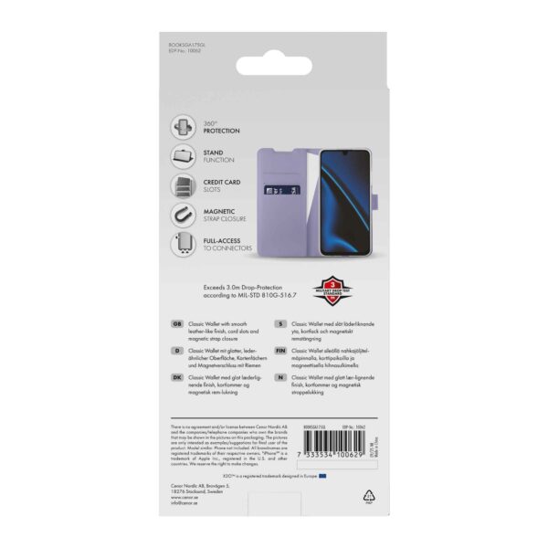 X2O Samsung Galaxy A17 Fodral Classic Wallet Lavender