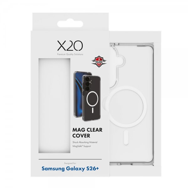 X2O Samsung Galaxy S26 Plus Skal Mag Clear Transparent