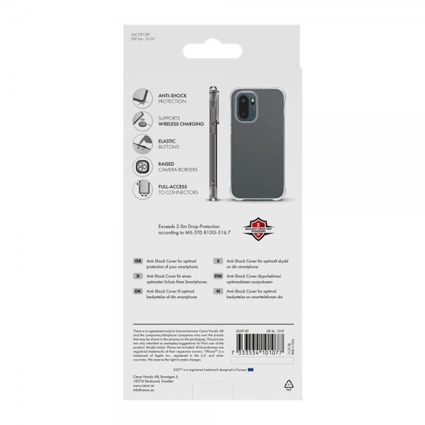 X2O OnePlus 15R Skal Anti-Shock Transparent