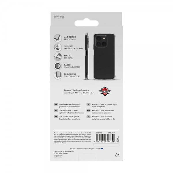 X2O Honor 400 Smart Skal Anti-Shock Transparent