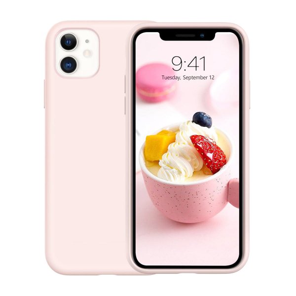 Rvelon iPhone 11 Skal Silikon Rosa