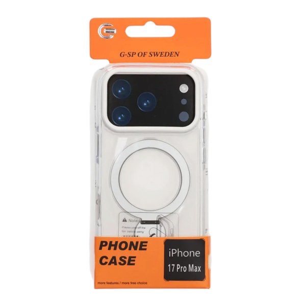 iPhone 17 Pro Max Skal Ringstativ MagSafe Transparent
