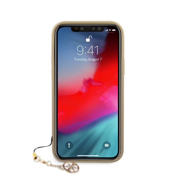 Guess iPhone 12 Mini Skal 4G Charms Brun