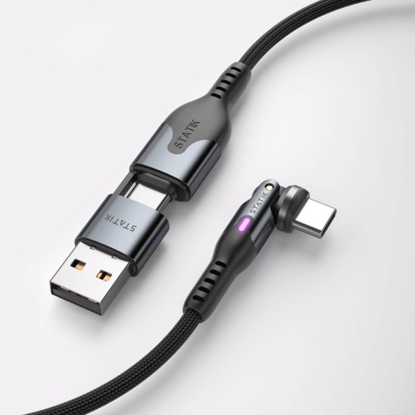 Statik Kabel PowerPivot Pro USB-C/USB-C 1m Svart