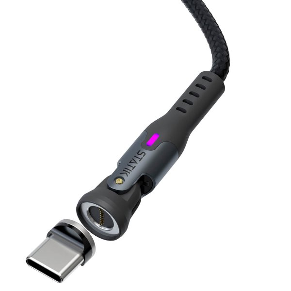 Statik Kabel 360 Pro USB-C/Lightning/Micro-USB 1m Svart